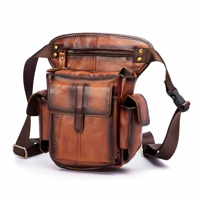 Genuine Leather  Multifunction  Drop Leg  Bag  913-5