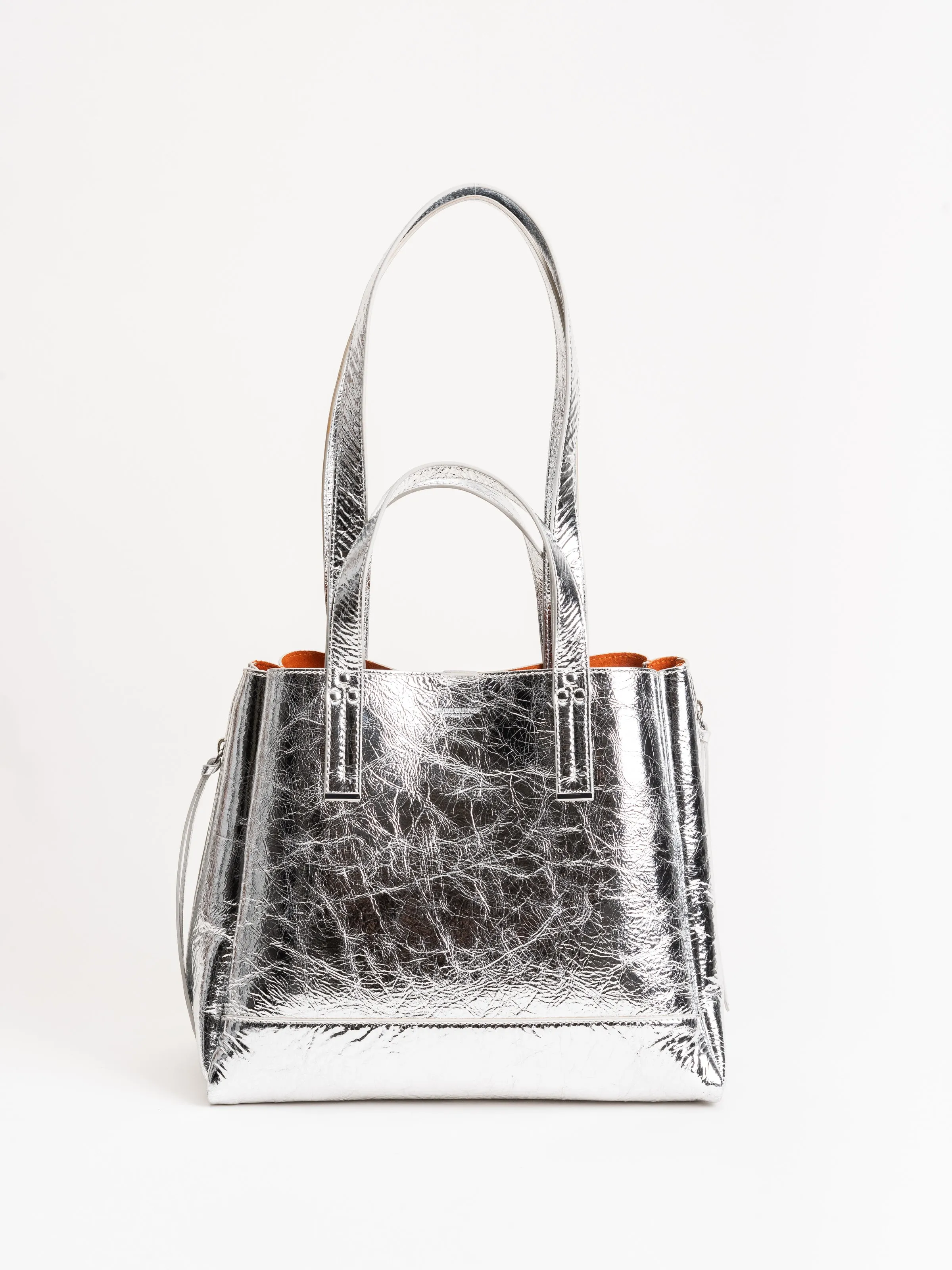 georges m bag - metallic