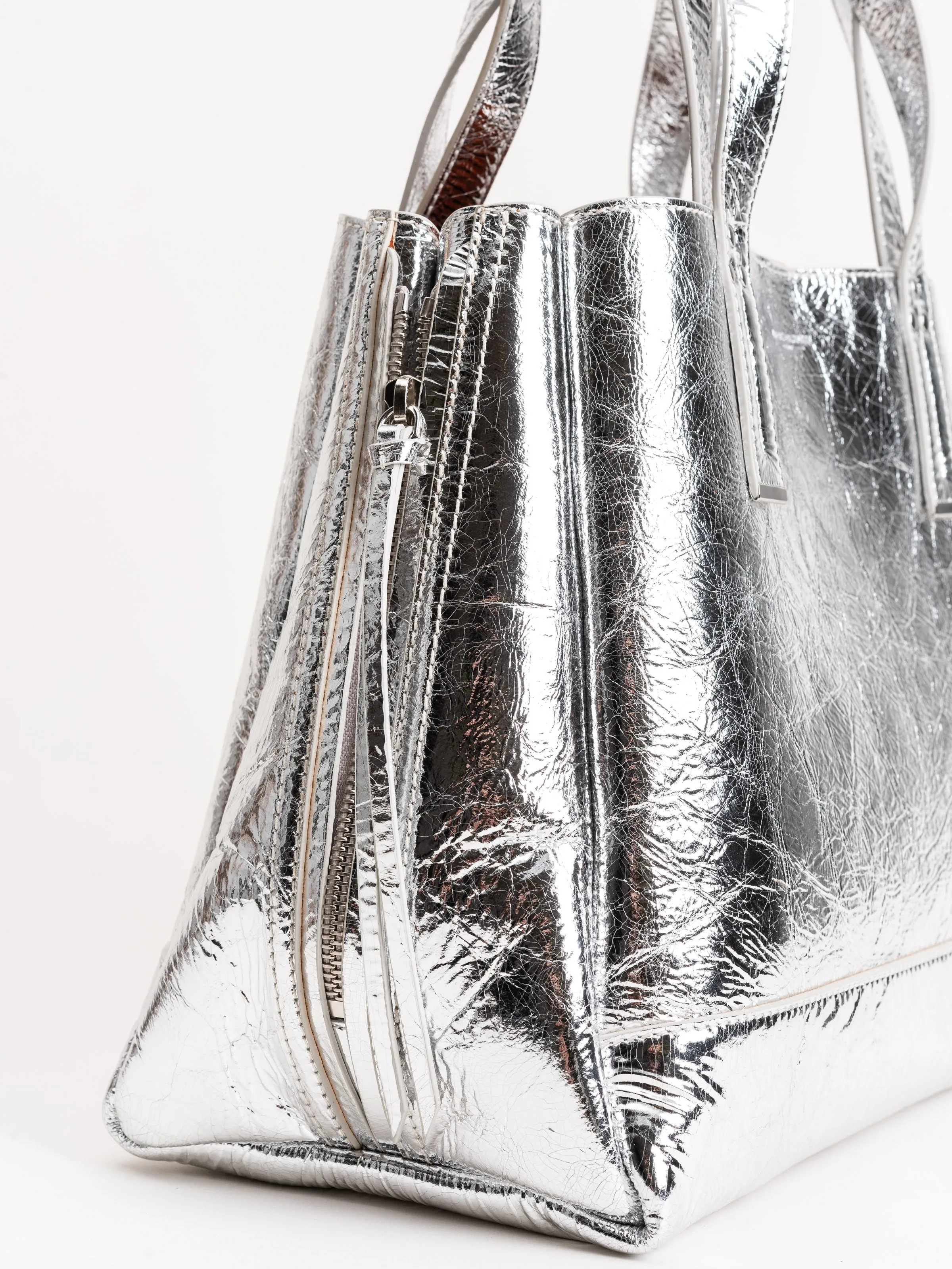 georges m bag - metallic