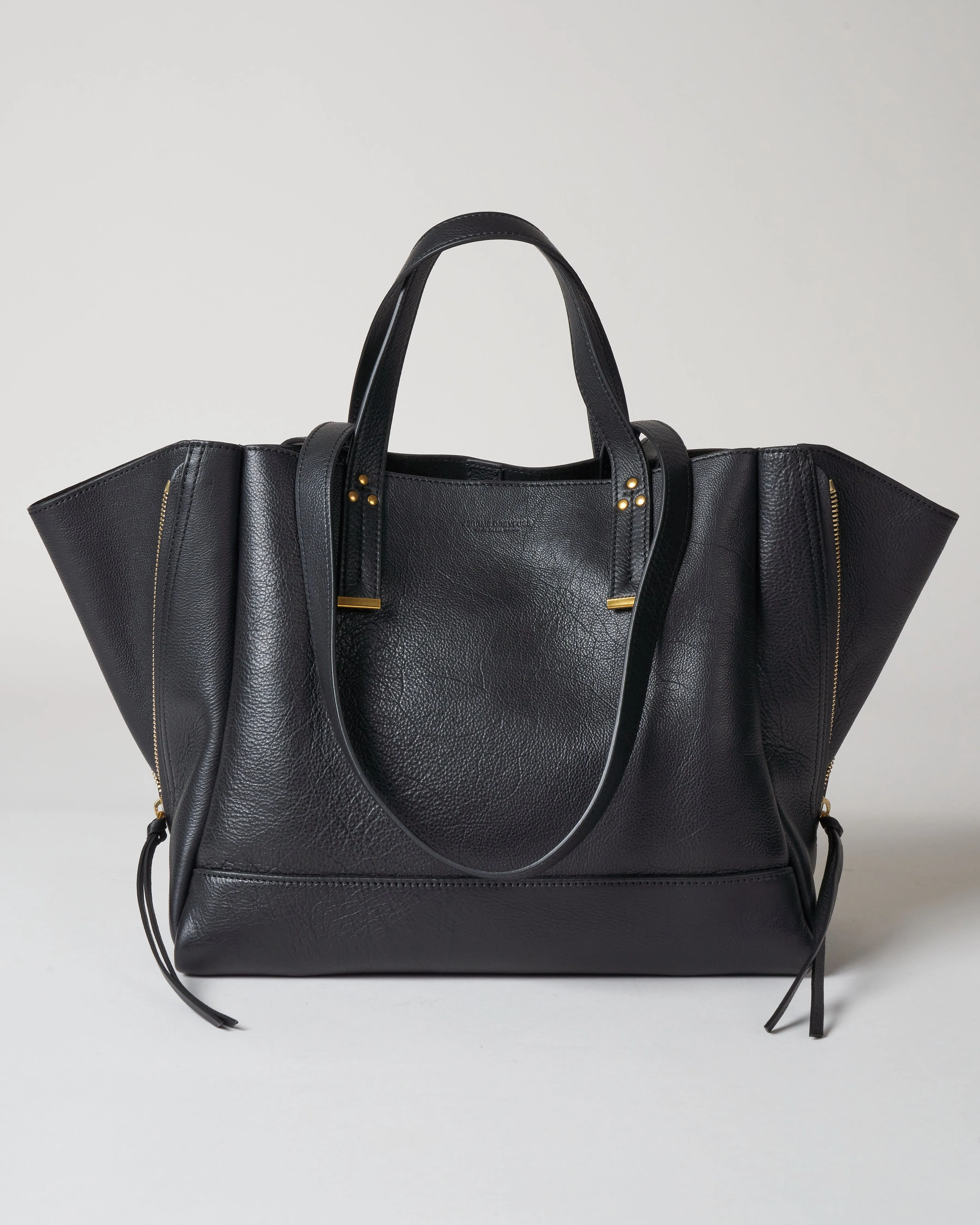georges m shoulder bag - noir brass