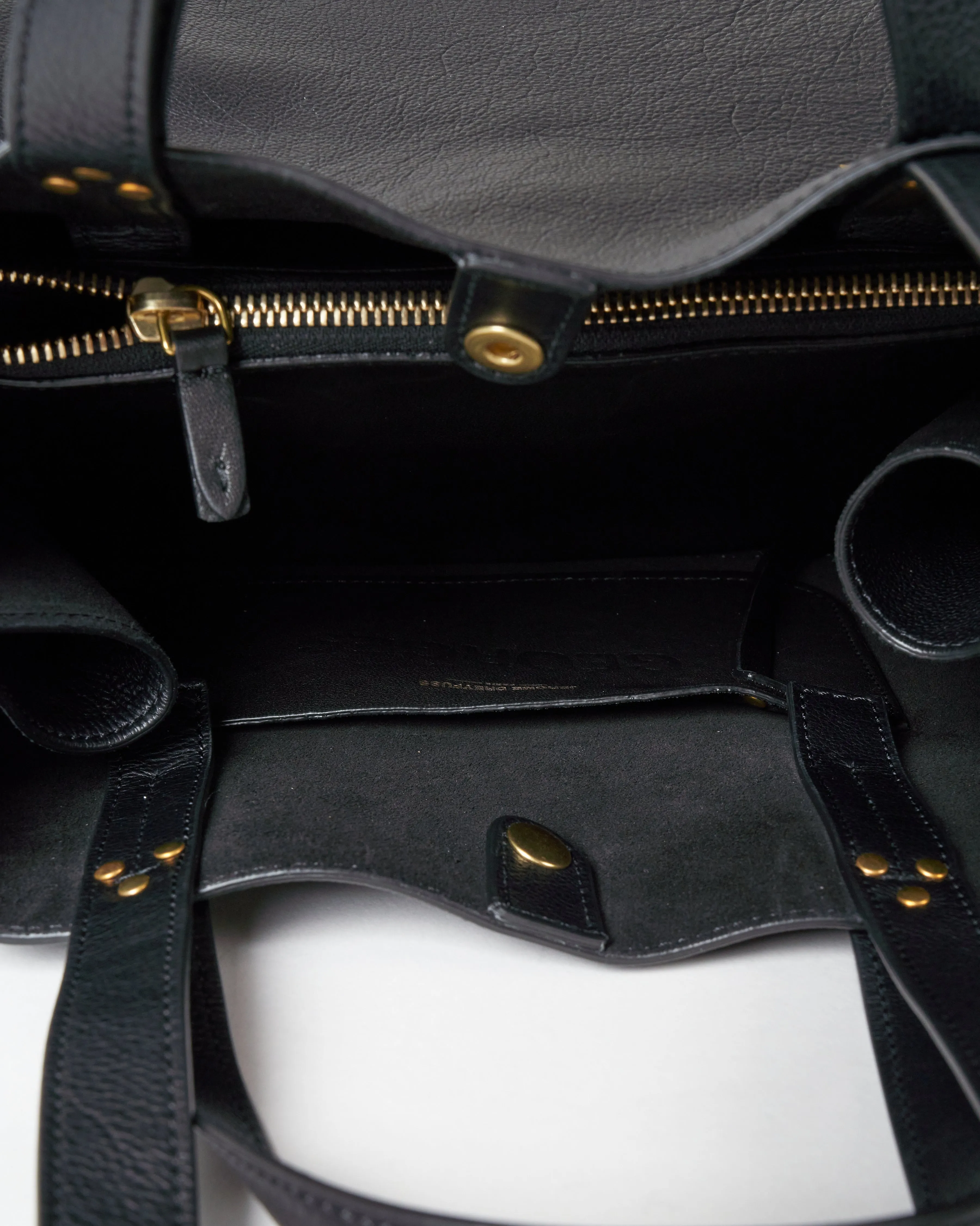 georges m shoulder bag - noir brass