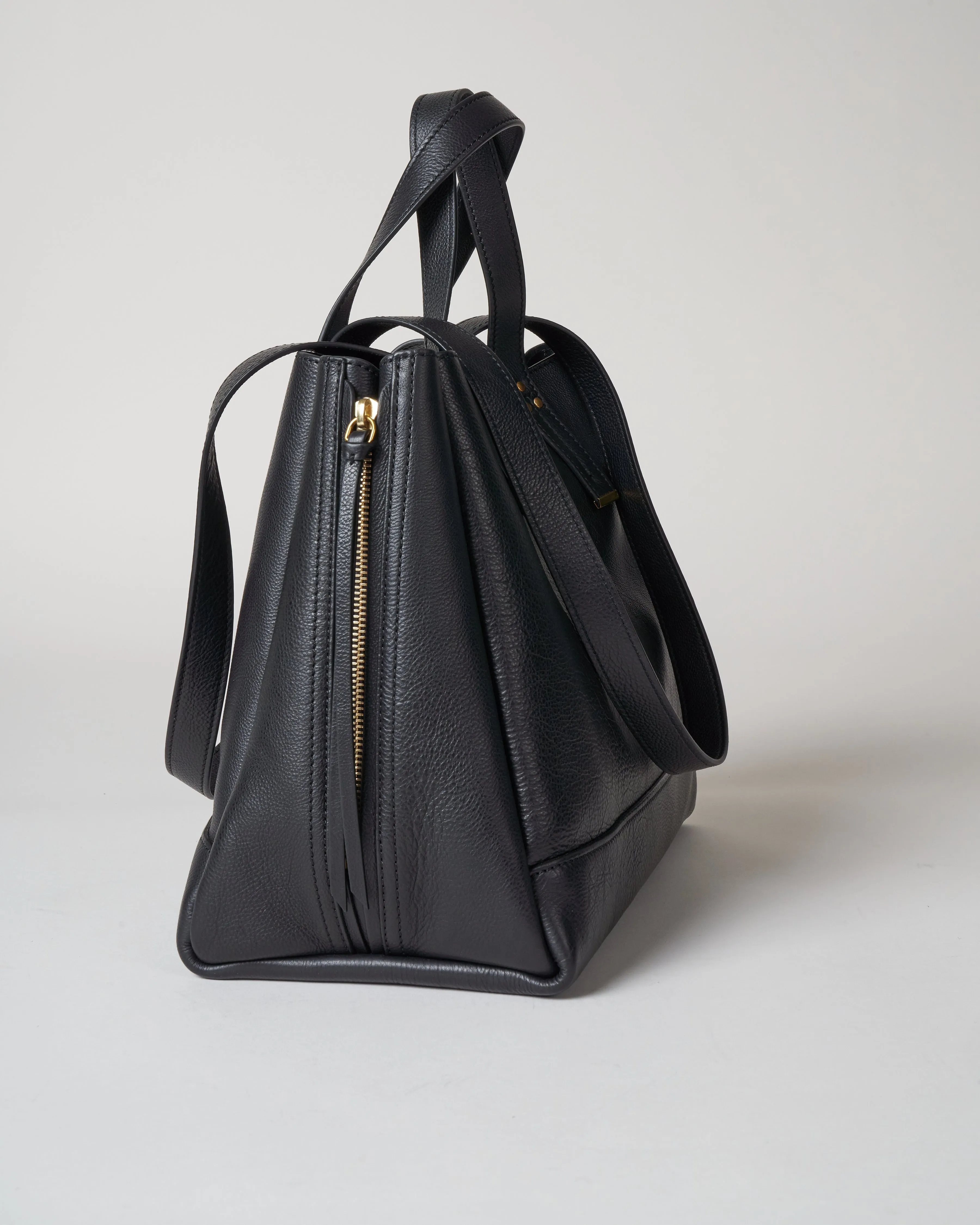 georges m shoulder bag - noir brass