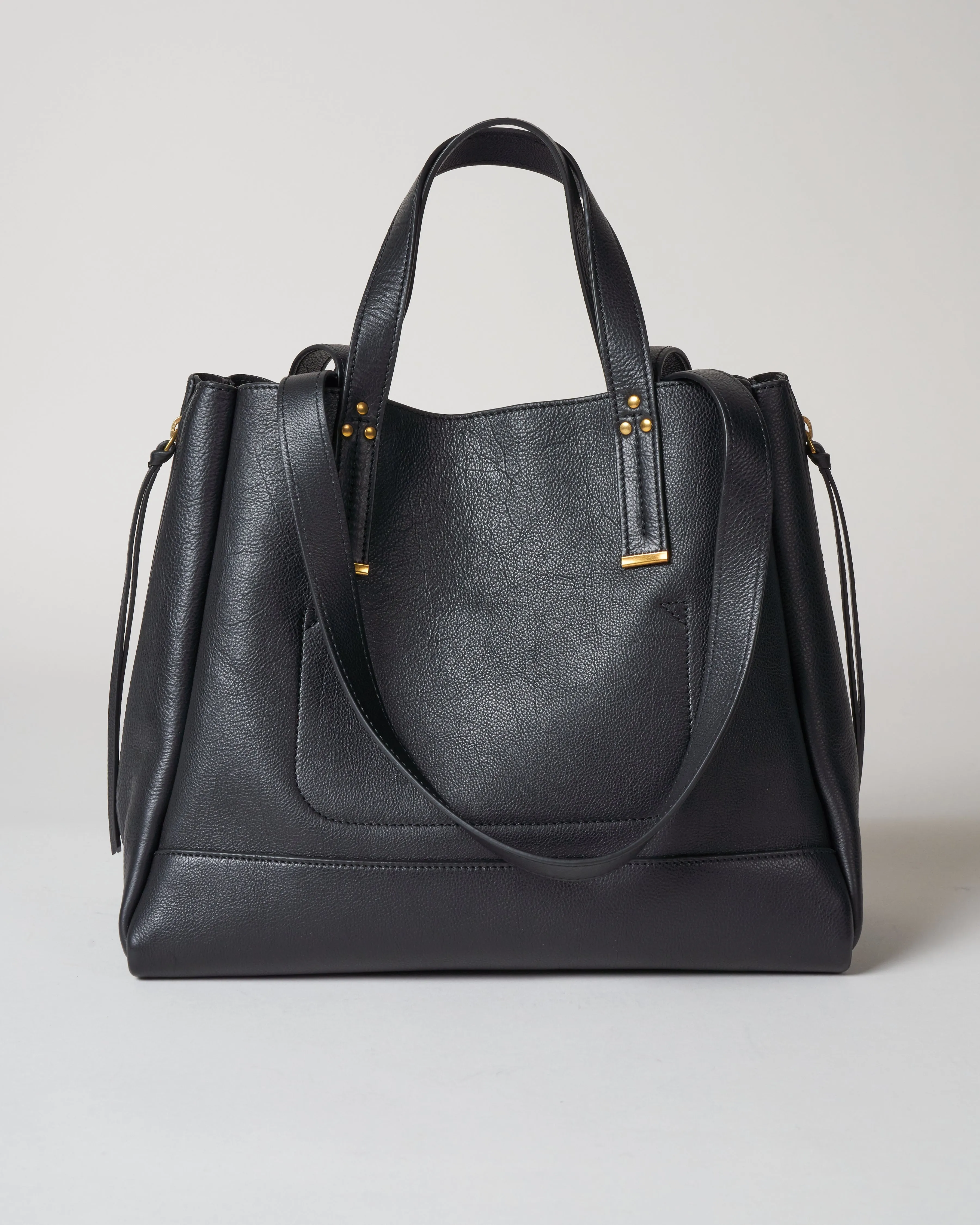 georges m shoulder bag - noir brass