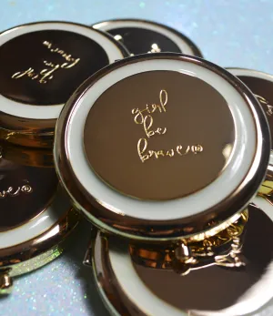 Girl Be Brave Compact Mirror