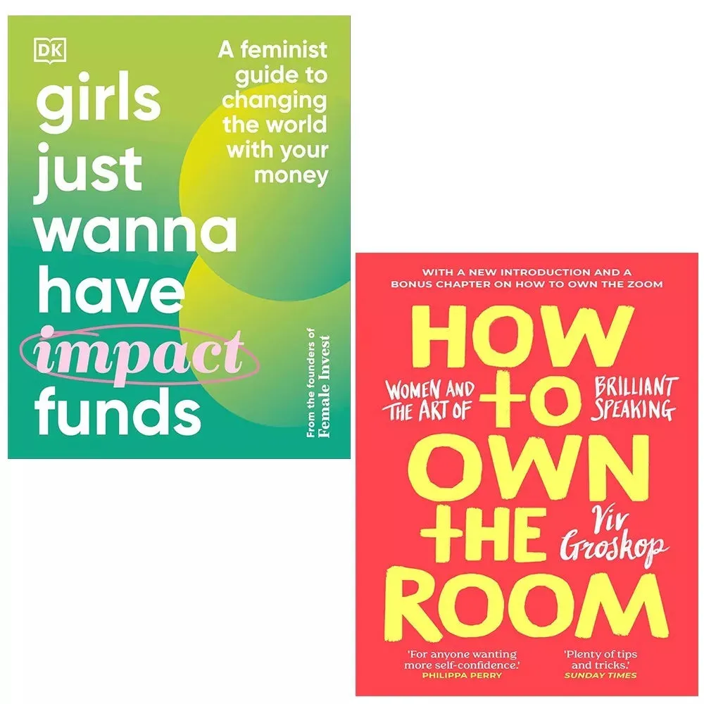 Girls Just Wanna Have Impact Funds, How to Own the Room 2 Books Set Hardcover