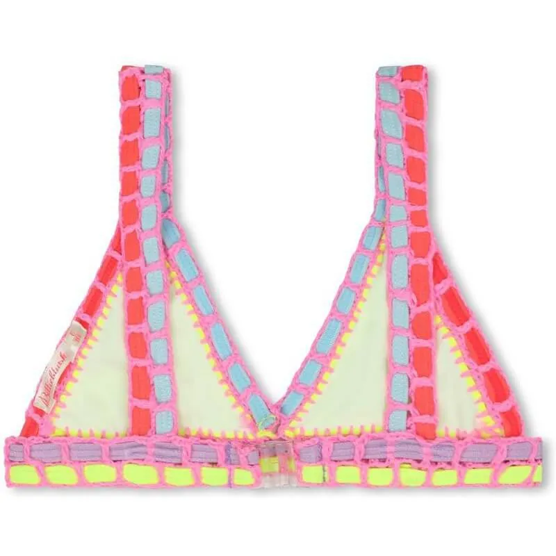 Girls Yellow Crochet Bikini