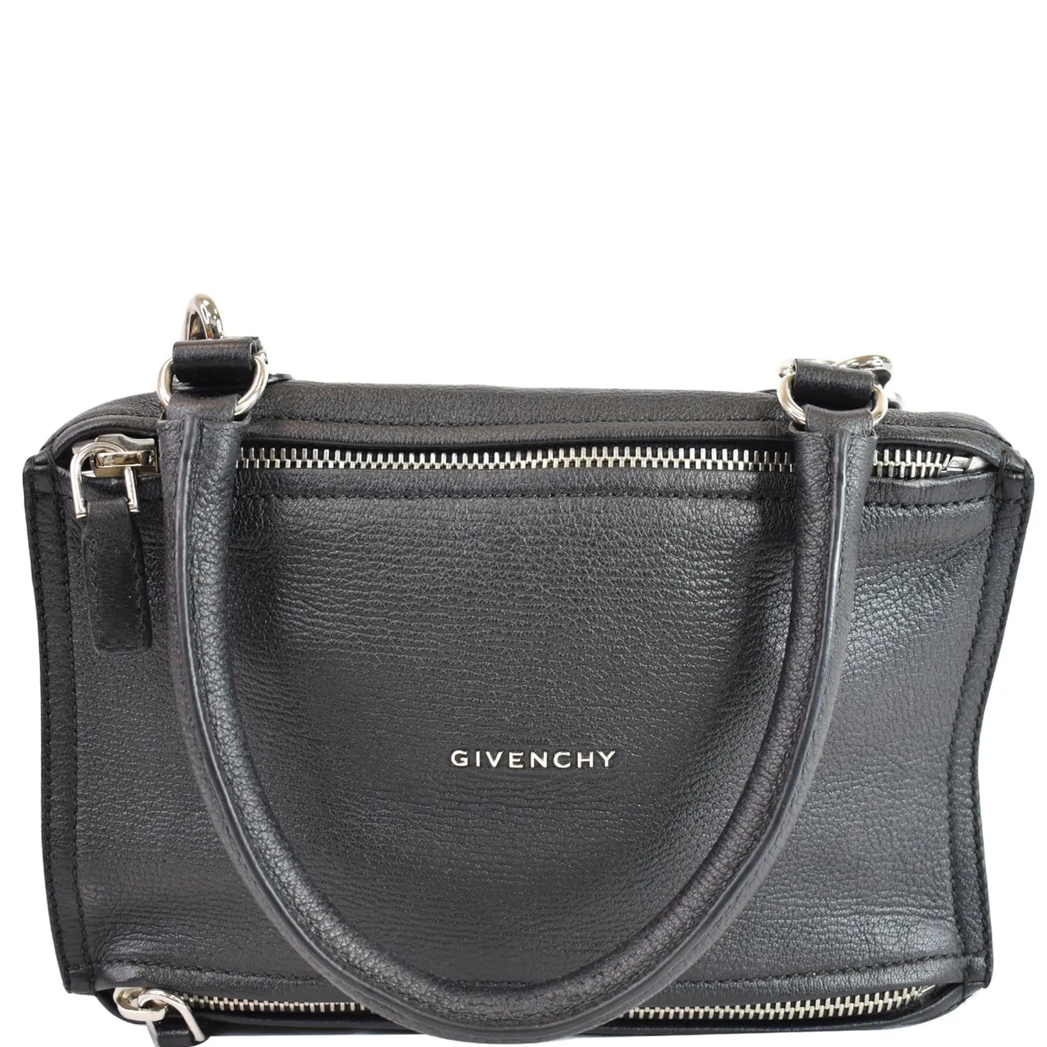GIVENCHY Pandora Mini Grained Leather Shoulder Bag Black