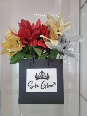 Glam Black Bag Holder - Suki Glam Vanity Decor for Brushes, Flowers & More