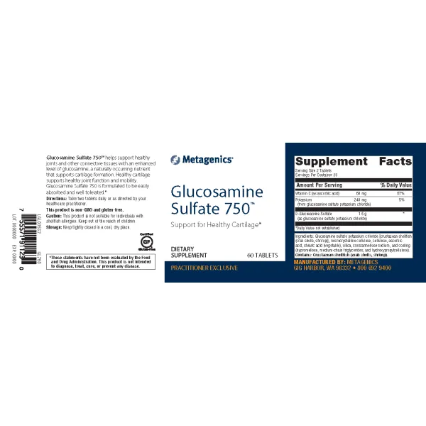 Glucosamine Sulfate 750™ <br>Support for Healthy Cartilage*