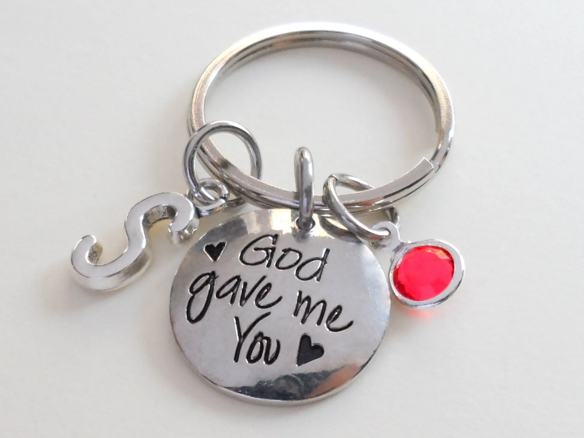 God Gave Me You Keychain; Handbag Charm, Couples Keychain