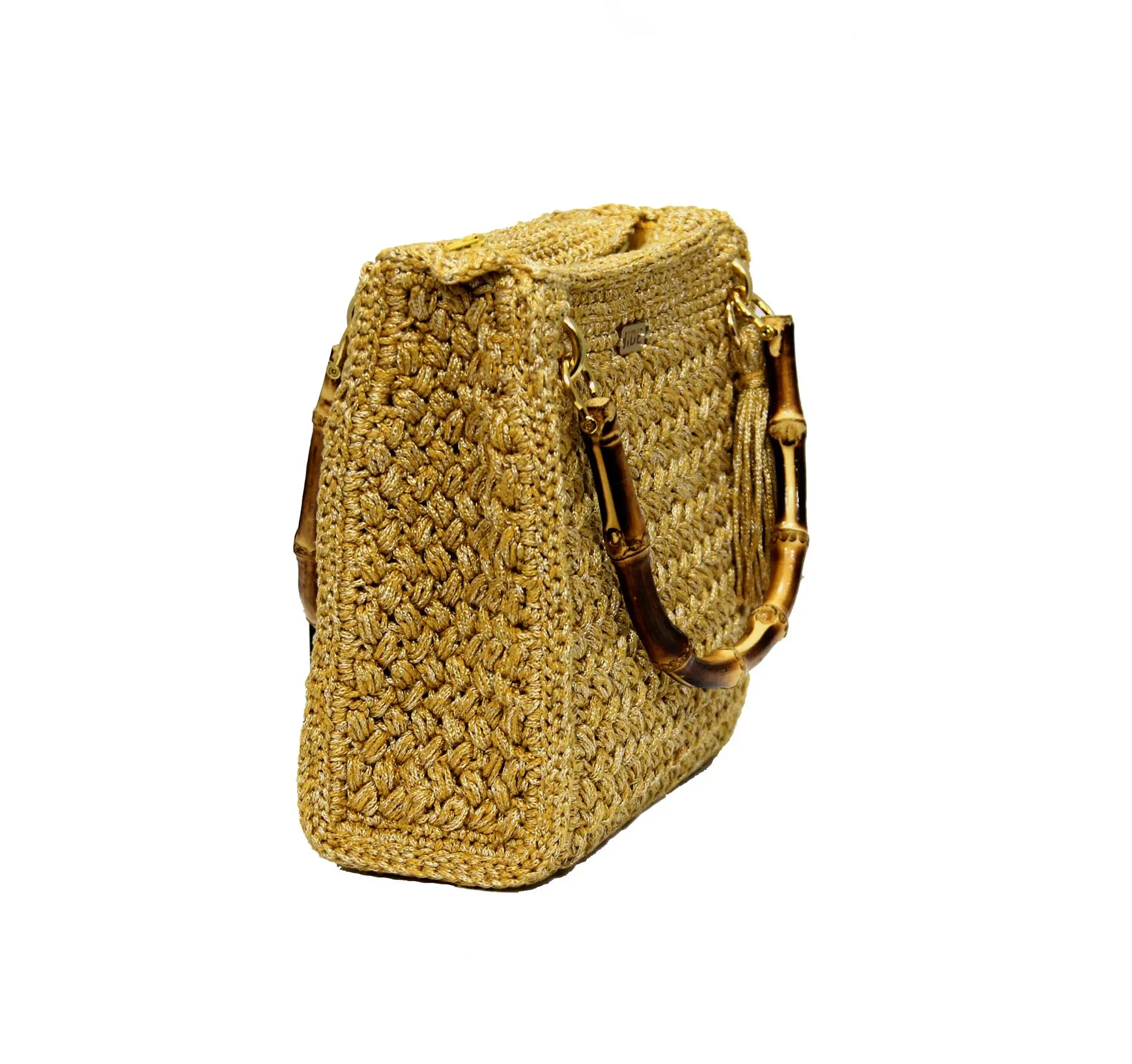 Gold Handbag Crochet Bag