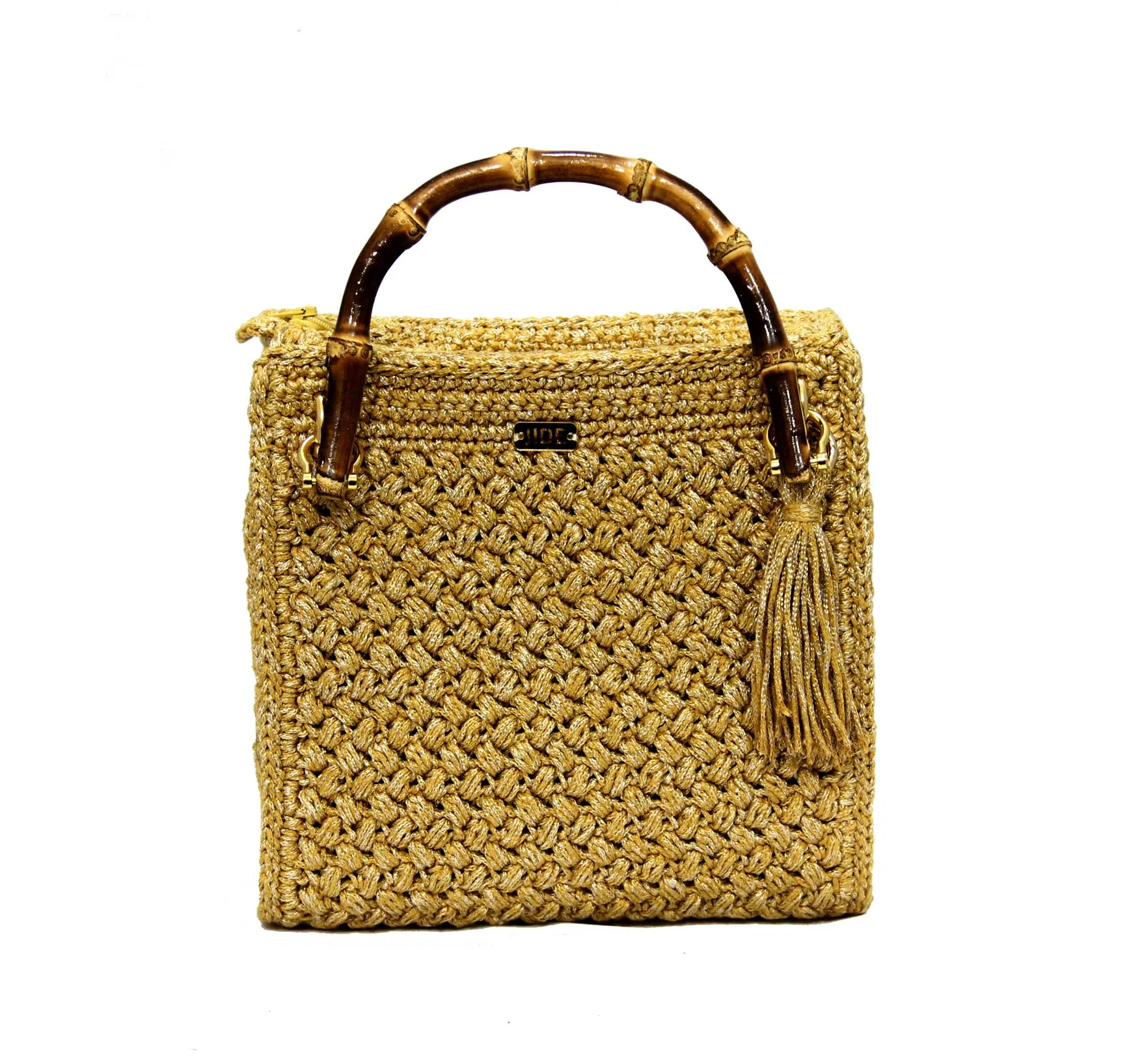 Gold Handbag Crochet Bag