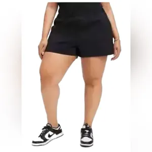 Good American Weekend Shorts Pull On Black Size 4X NWT