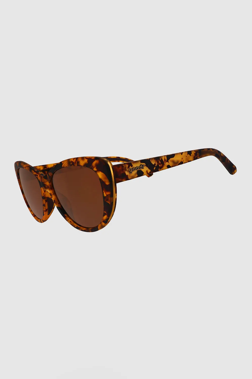 goodr The Catwalks Meow Sunglasses in Brown Tortoiseshell  | G00280-GG-BR1-NR