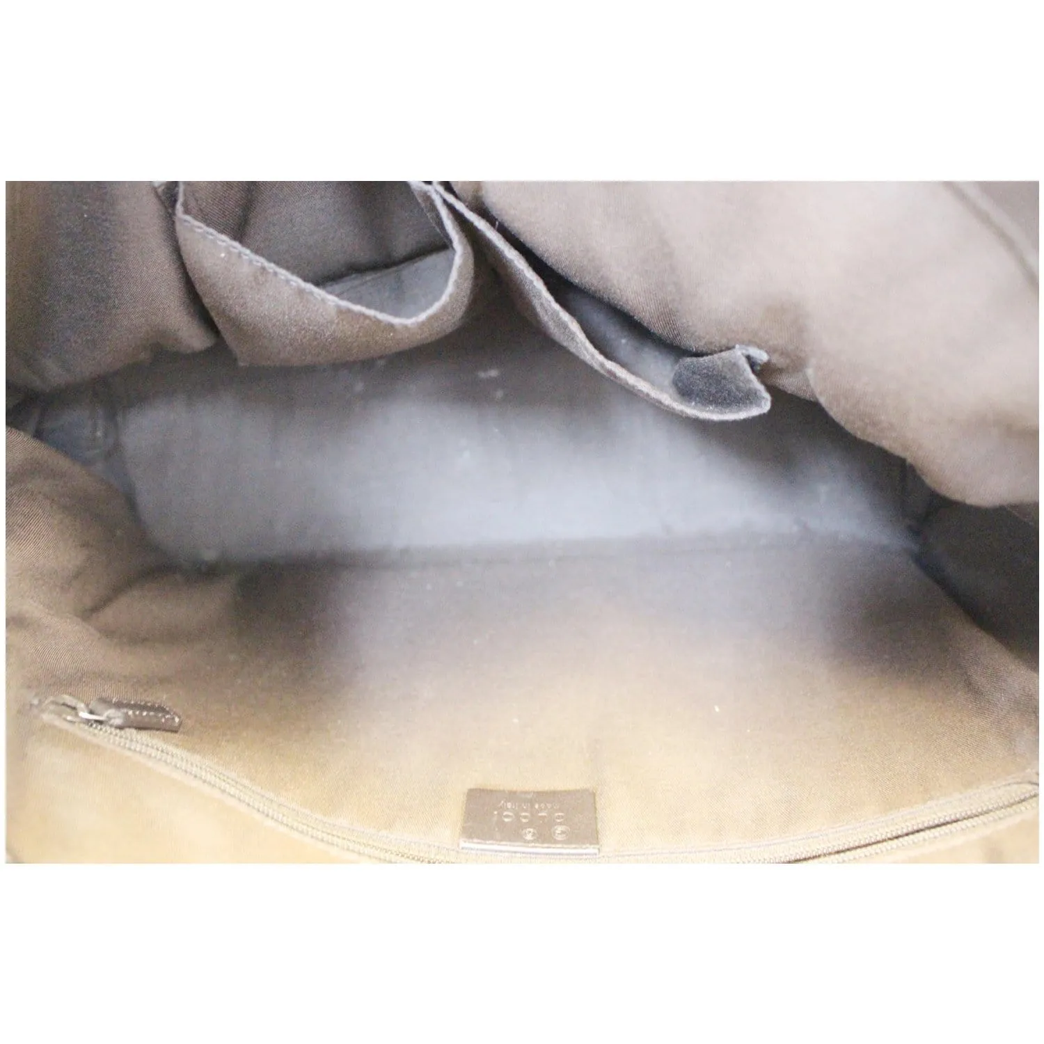 GUCCI Dark Brown Leather Shoulder Bag 341503