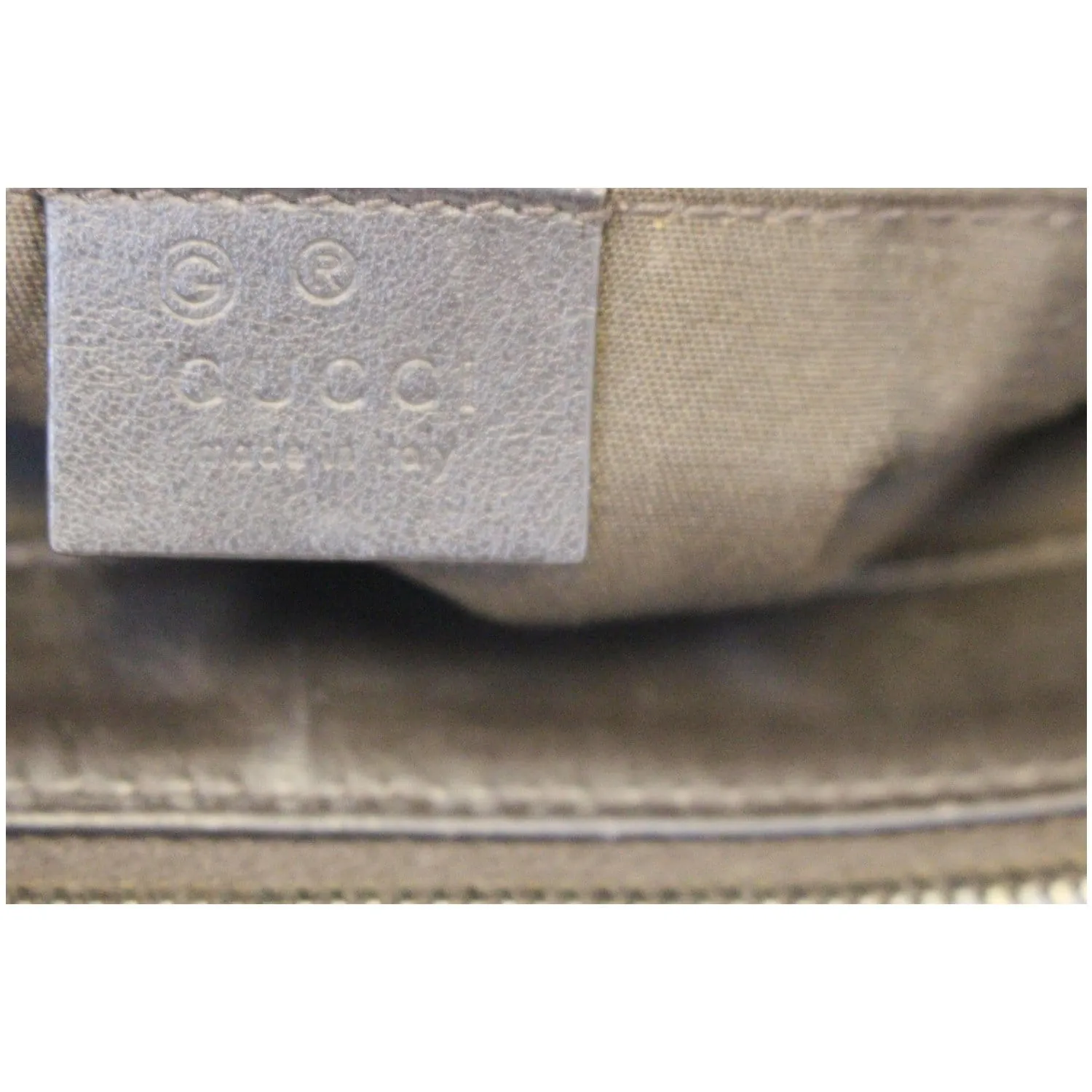 GUCCI Dark Brown Leather Shoulder Bag 341503
