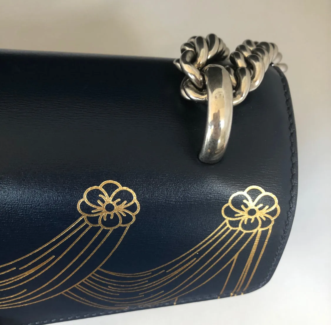 Gucci Dionysus Hand Painted Shoulder Bag in Blue Agate