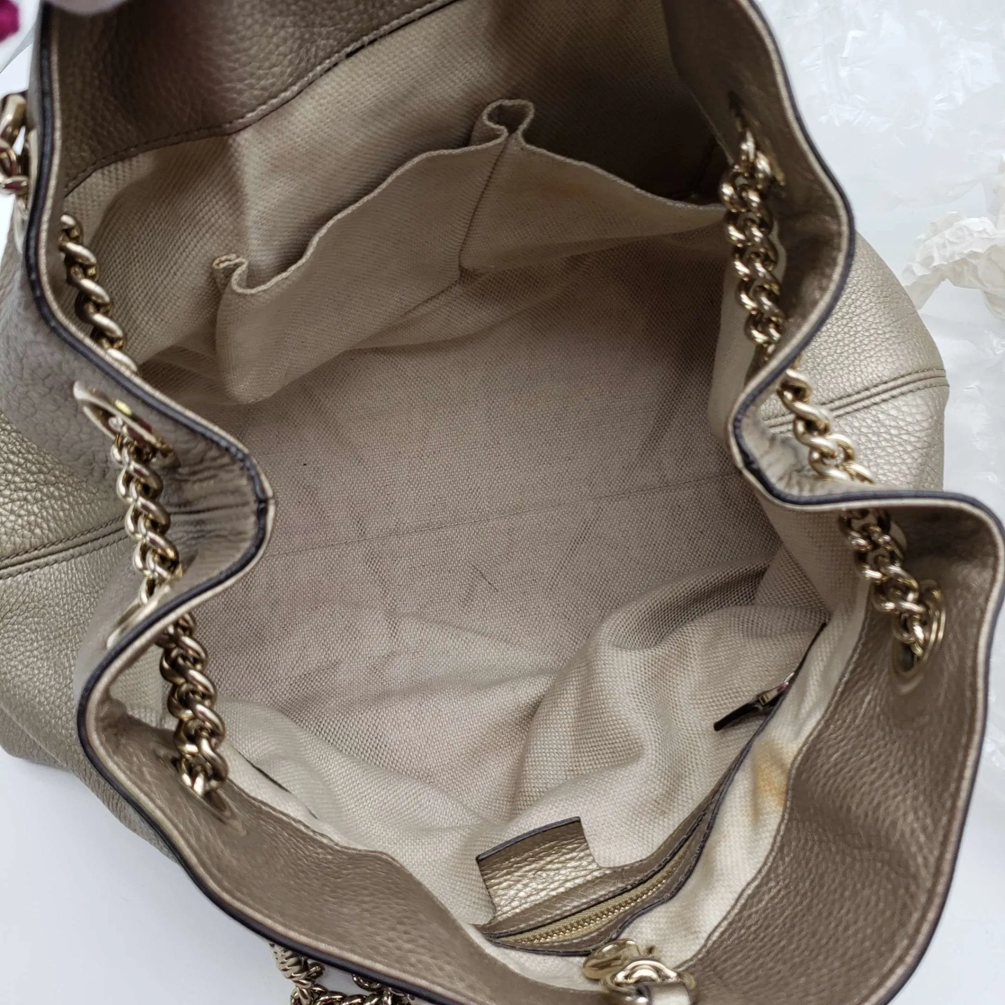 Gucci GG Soho on Chain Medium Shoulder Bag