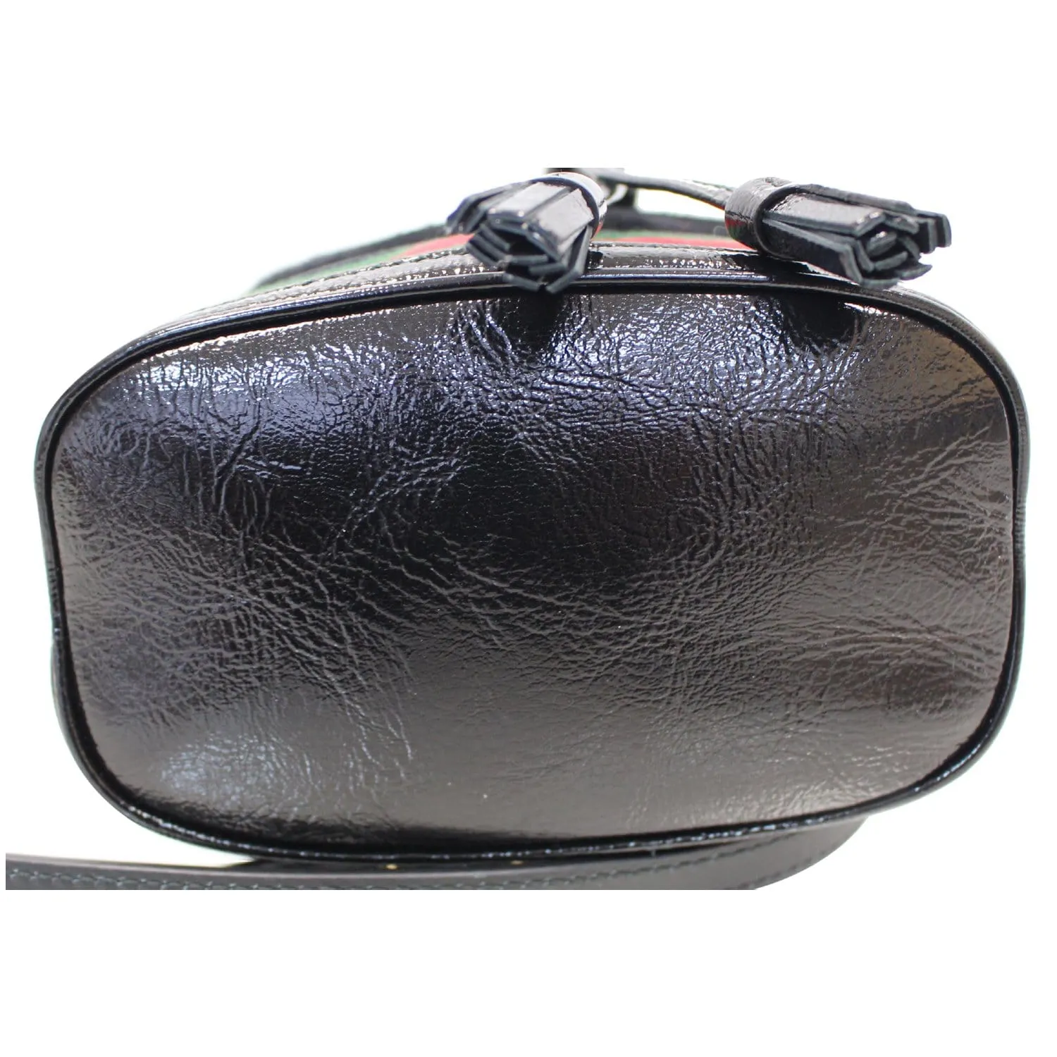 GUCCI Ophidia Mini Textured Leather Trimmed Suede Bucket Bag Black 550620 - 15% OFF