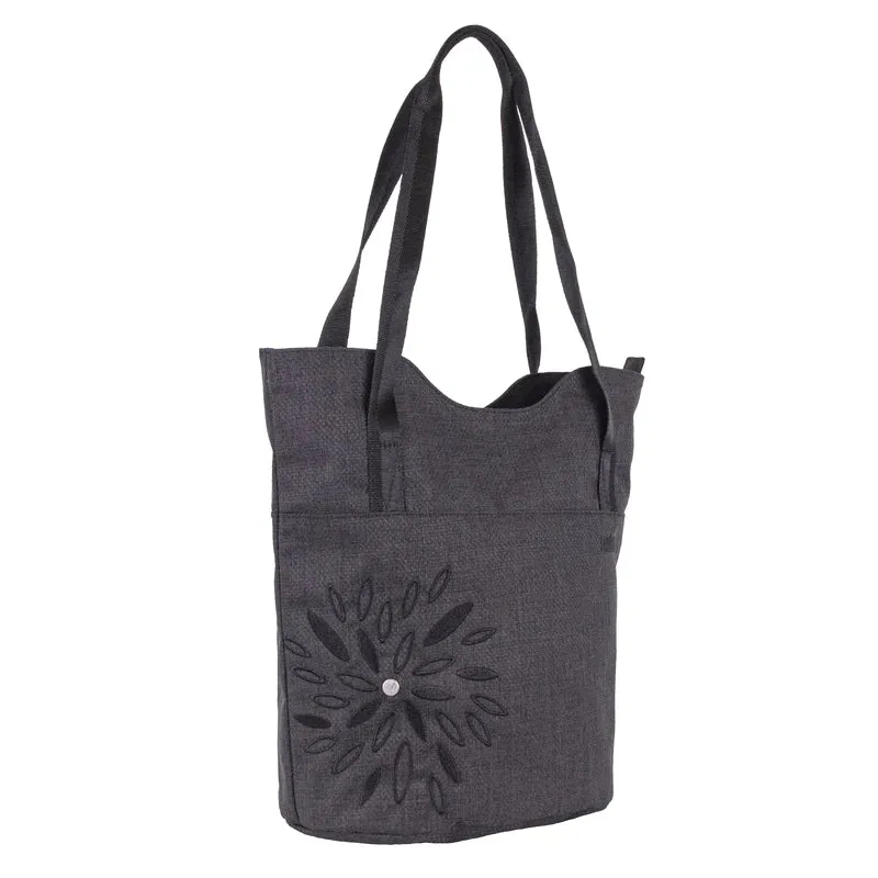 Haiku Ridgeway Tote in Rosewood & Black in Bloom
