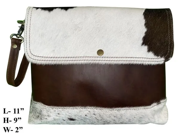 Hair on Cowhide Leather Conceal Carry Crossbody Bag.