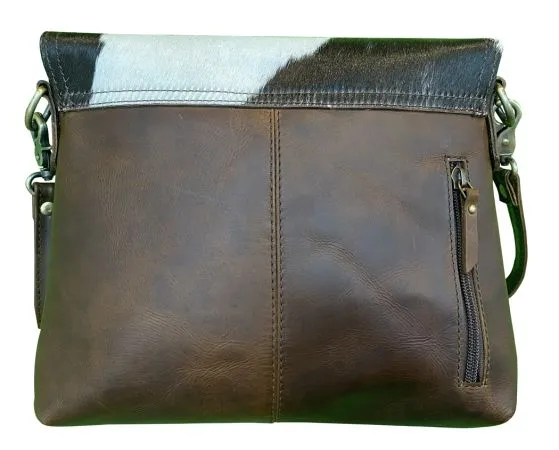 Hair on Cowhide Leather Conceal Carry Crossbody Bag.