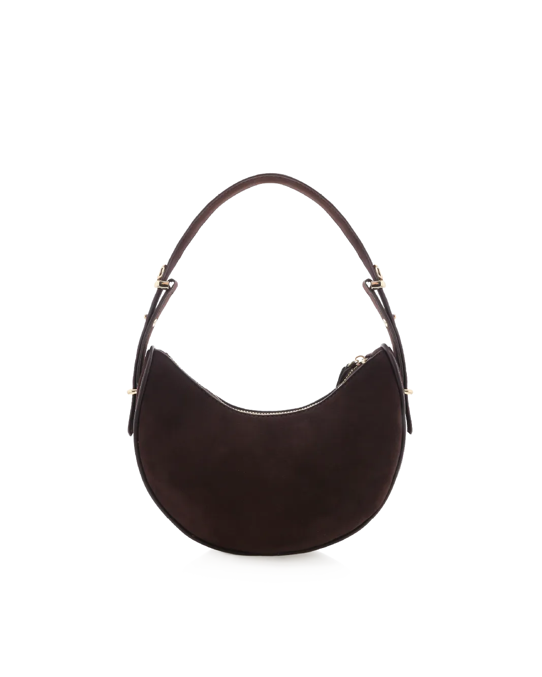 HALO SHOULDER BAG - CHOCOLATE SUEDE