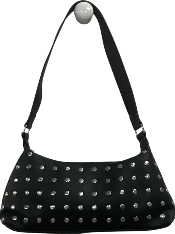H&M Black Studded Shoulder Bag One Size