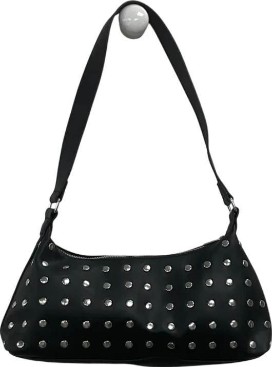 H&M Black Studded Shoulder Bag One Size
