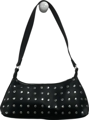 H&M Black Studded Shoulder Bag One Size