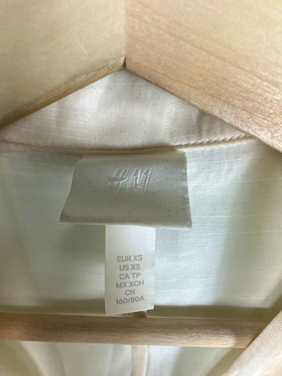 H&M White Long Shirt Dress UK XS