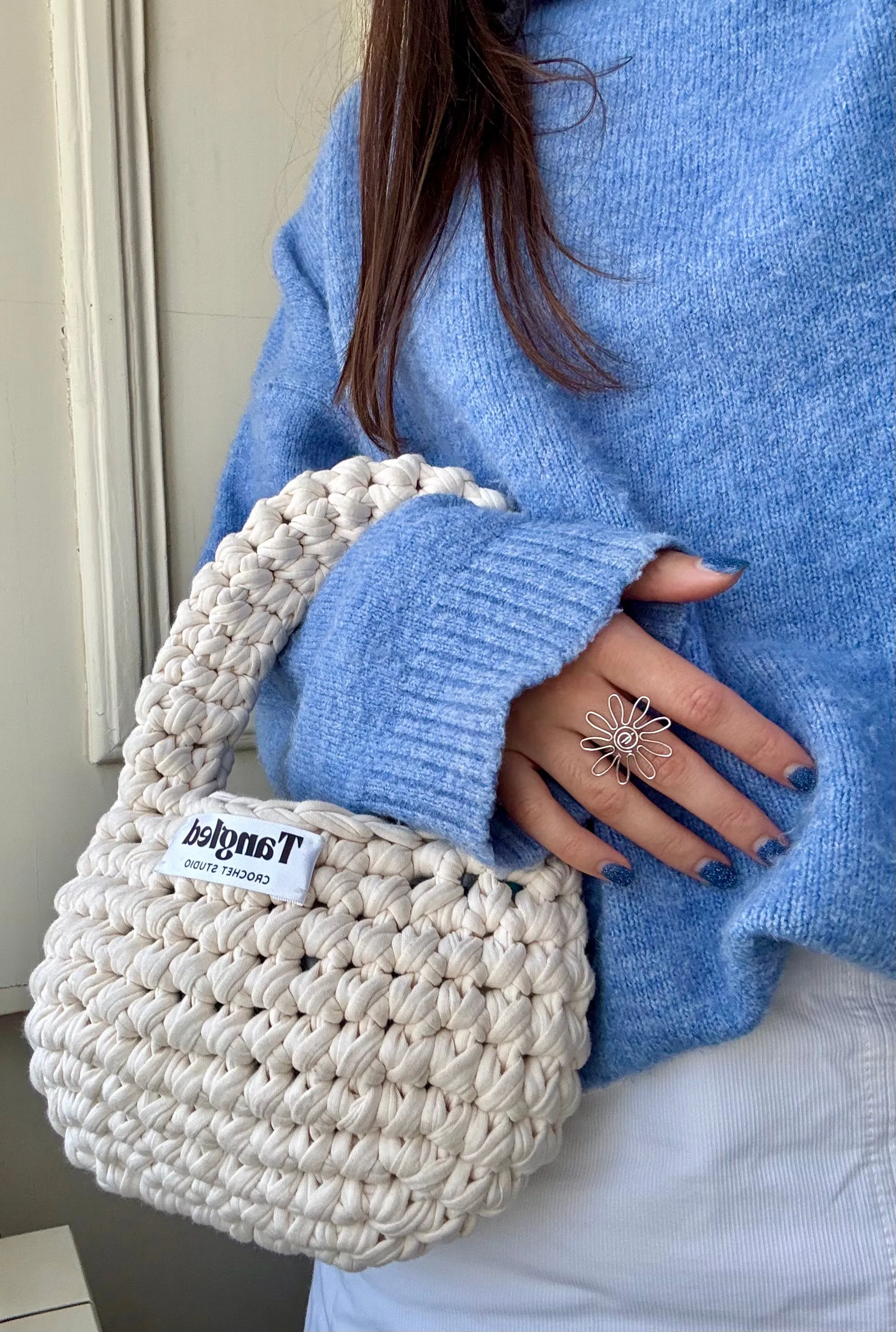 Handbag in Pearl