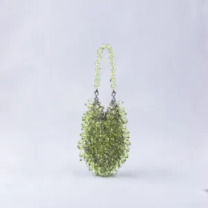 HandWoven Clear Crystal Acrylic Handbag