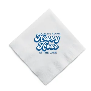 Happy Hour at the Lake Cocktail Napkins