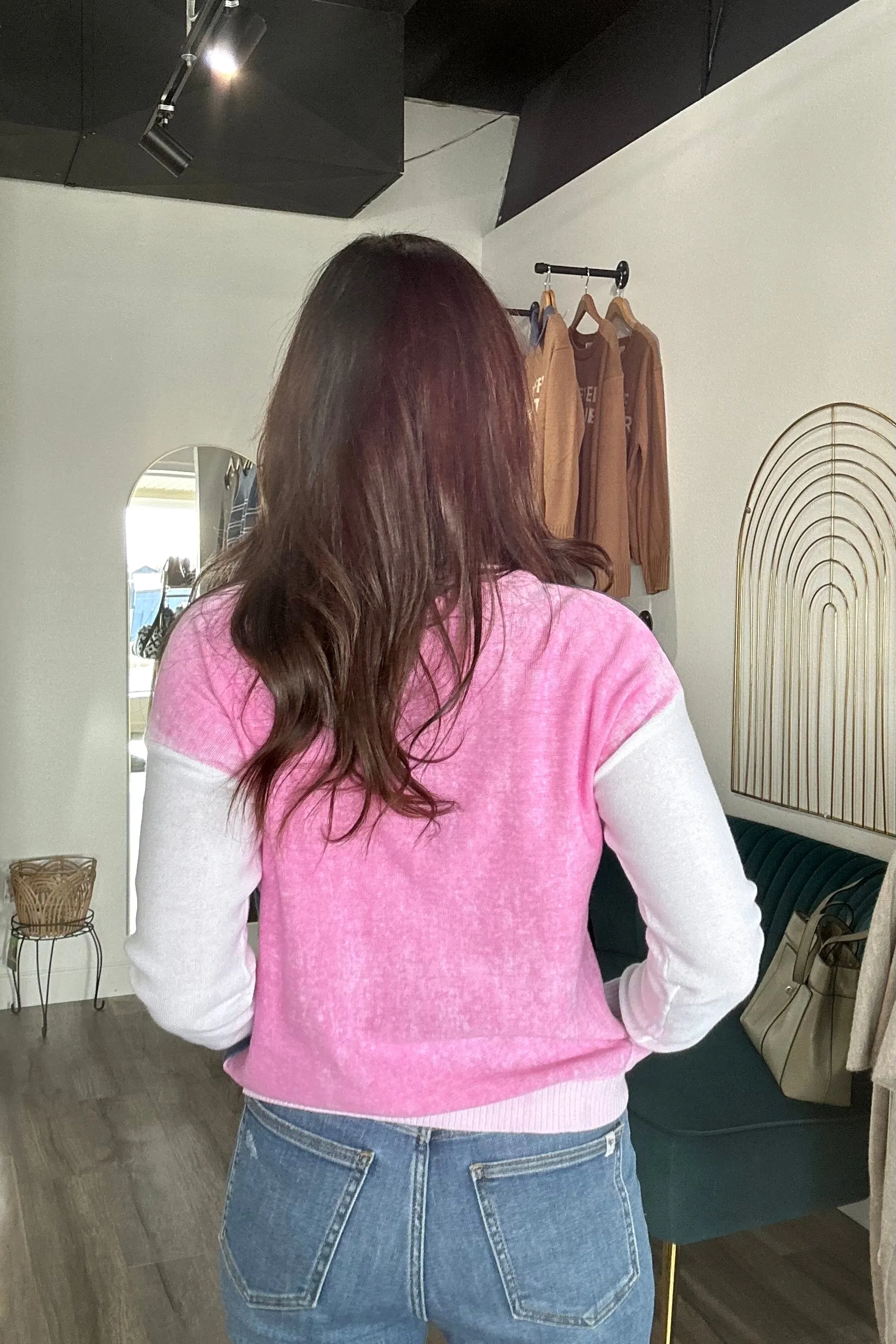 Harriet Drop Shoulder V Neck Sweater