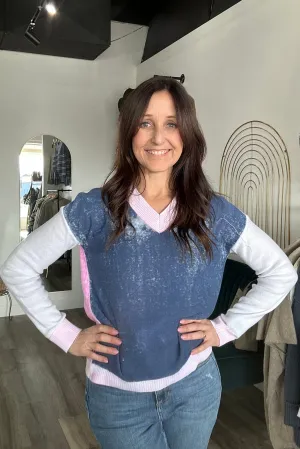 Harriet Drop Shoulder V Neck Sweater