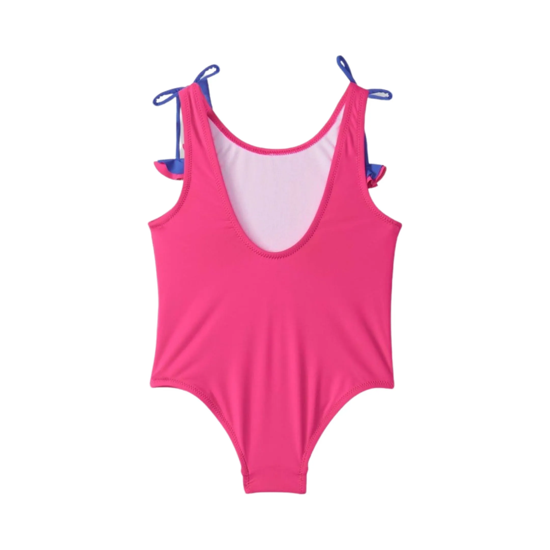 Hatley Girls Rainbow Unicorn Shoulder Bow Swimsuit