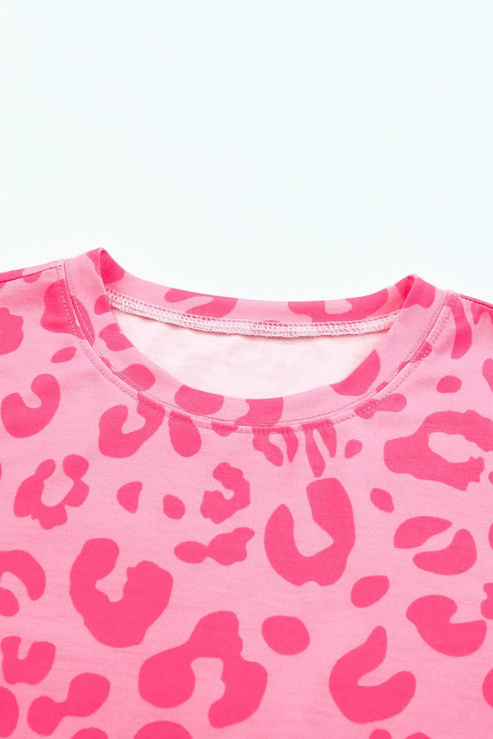 Hazel Blues® |  Leopard Round Neck Tee