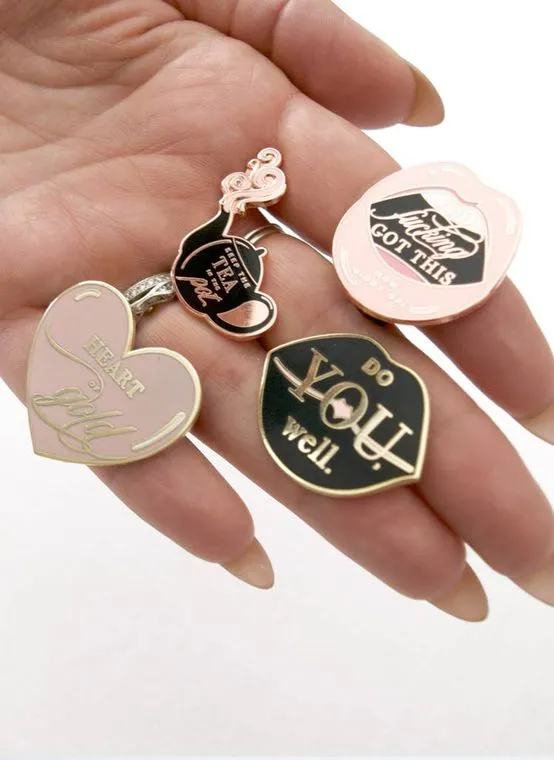 Heart of Gold, Inspirational Enamel Pin