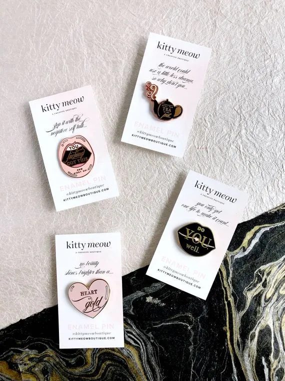 Heart of Gold, Inspirational Enamel Pin