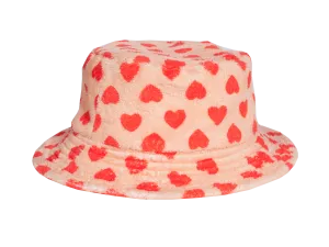 Heart-print Bucket Hat