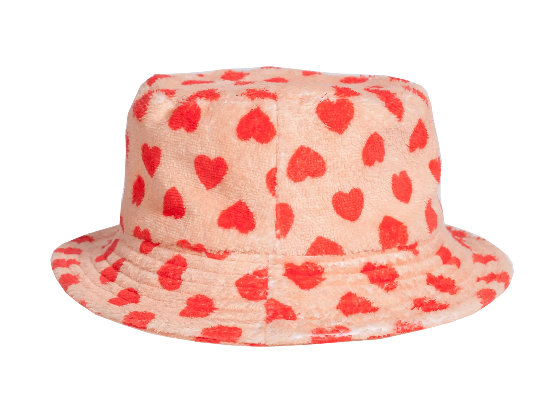 Heart-print Bucket Hat