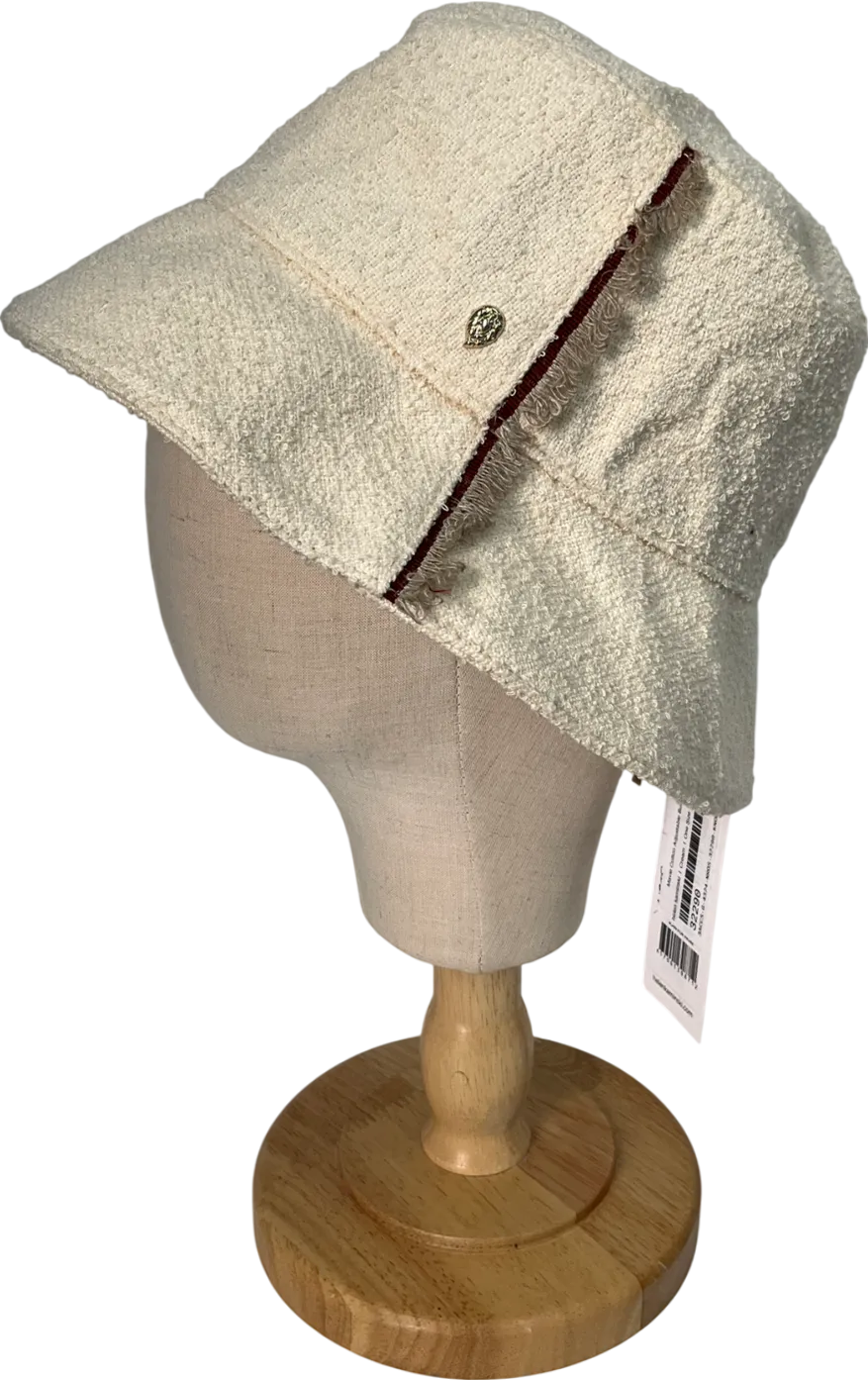 Helen Kaminski Cream Mavie Bucket Hat One Size