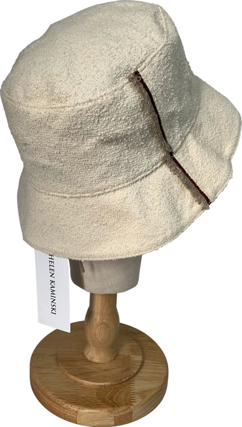 Helen Kaminski Cream Mavie Bucket Hat One Size