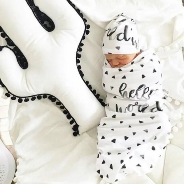 Hello World Sleeping Bag & Hat Set