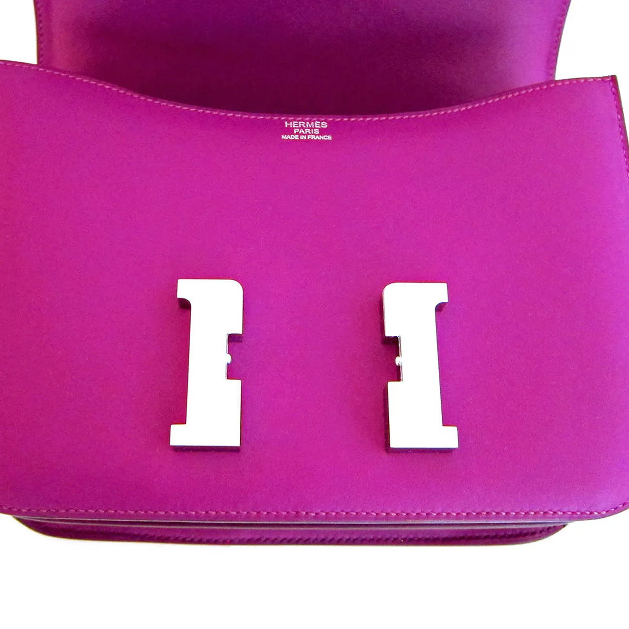 Hermes Anemone Constance MM Shoulder Palladium PHW Bag