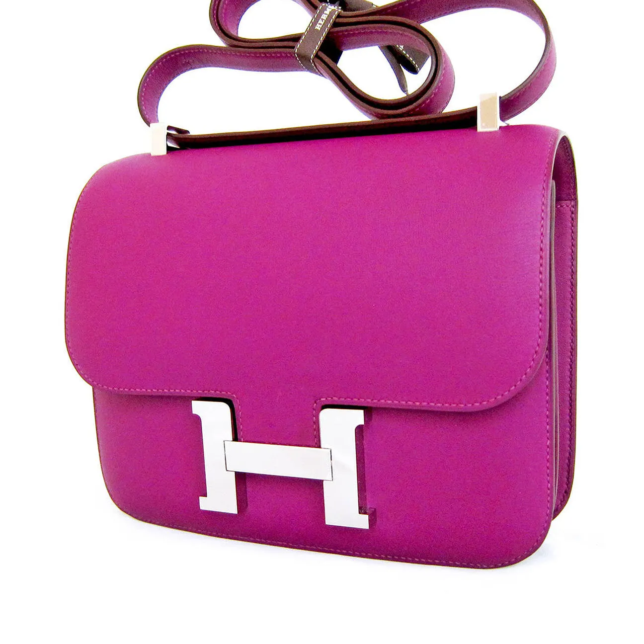 Hermes Anemone Constance MM Shoulder Palladium PHW Bag
