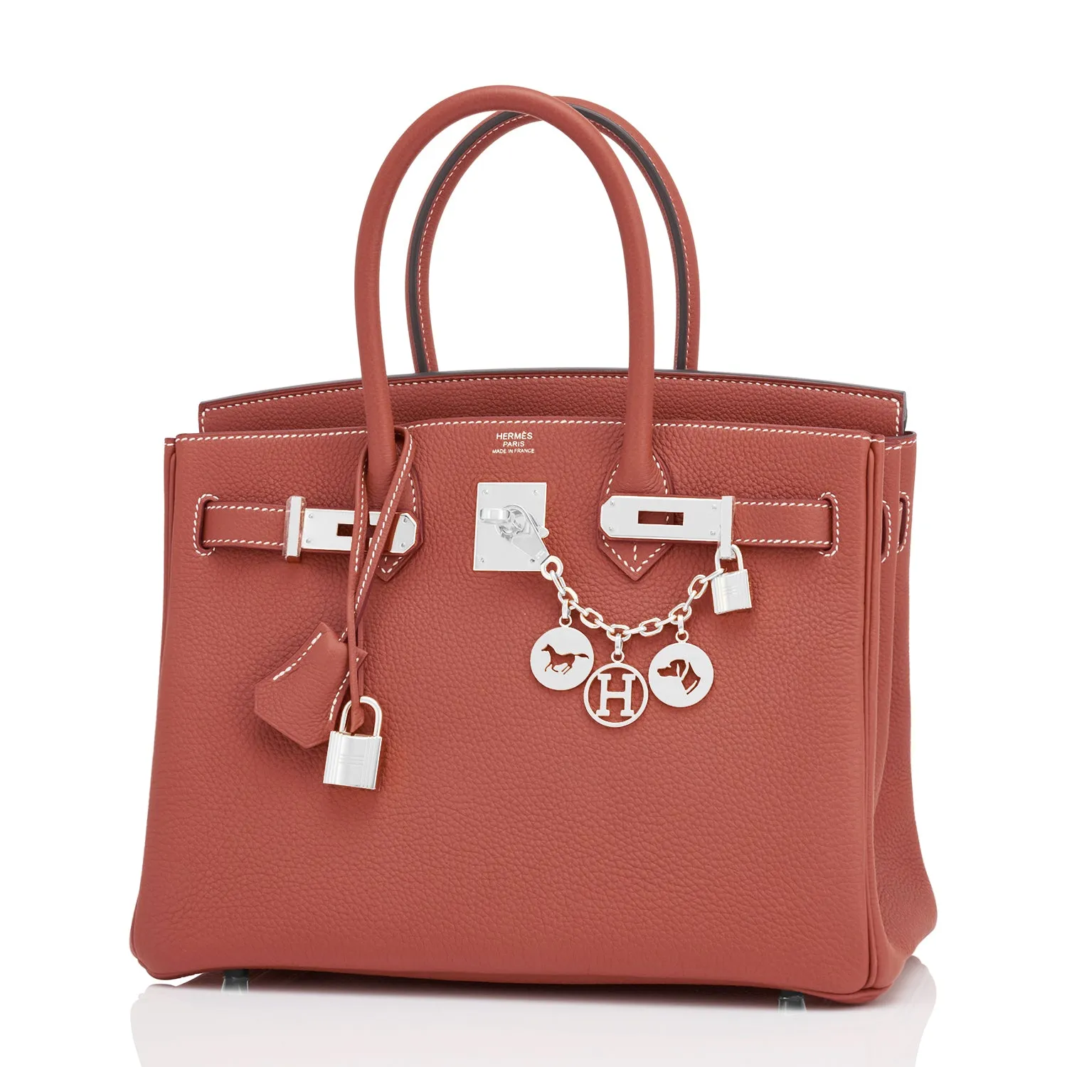 Hermes Birkin 30cm Sienne Cognac Saddle Togo U Stamp, 2022