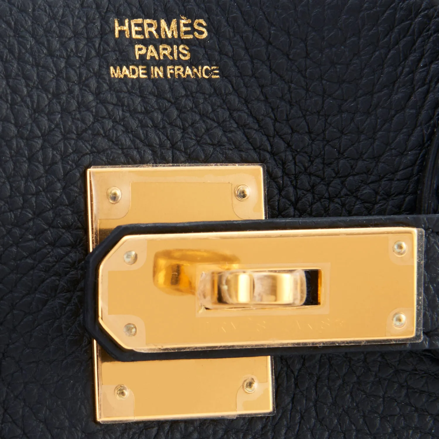 Hermes Black Birkin 30cm Togo Gold Hardware