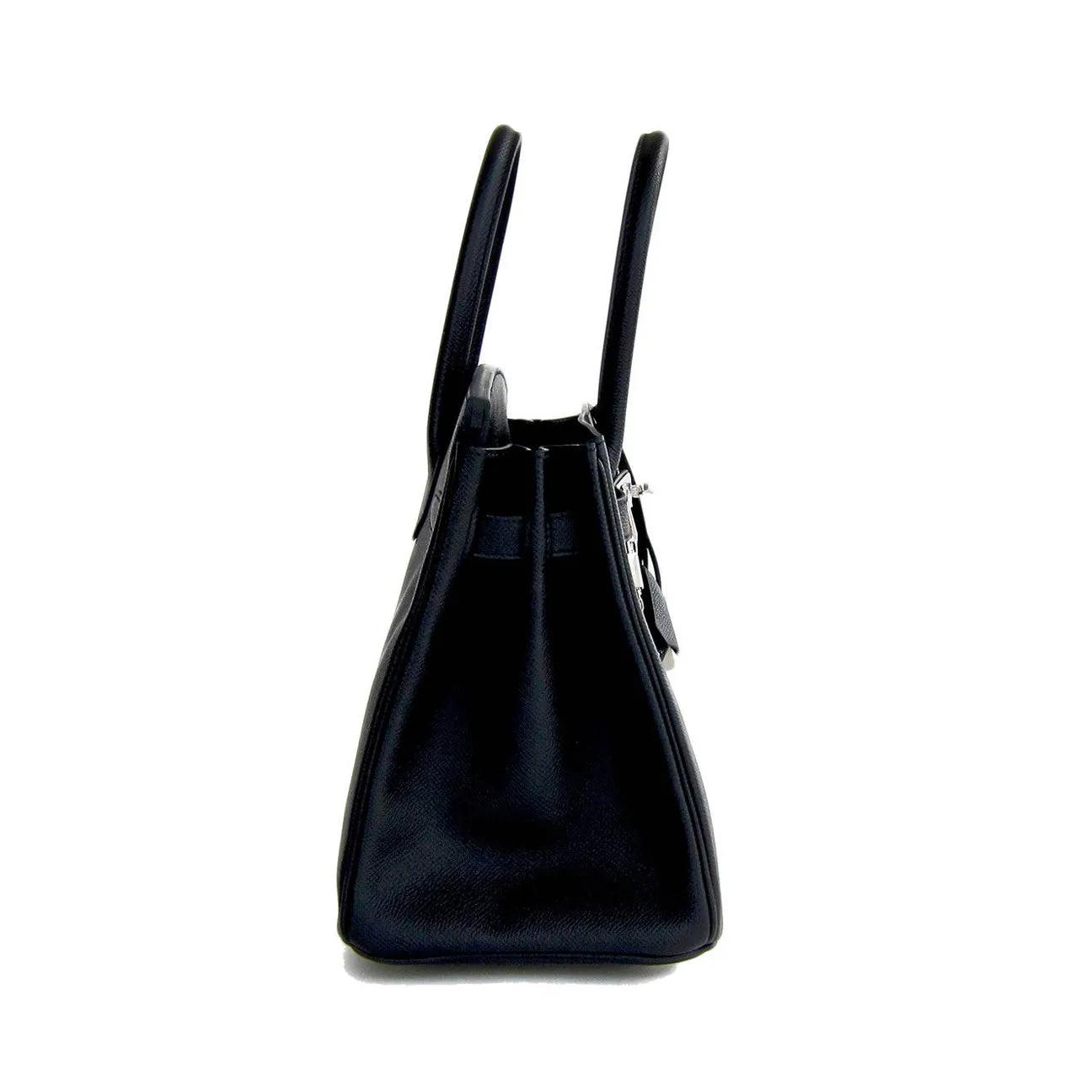 Hermes Black Epsom 30cm Birkin Palladium Hardware Architectural